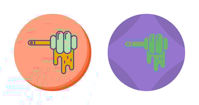 Honey Dipper Vector Icon