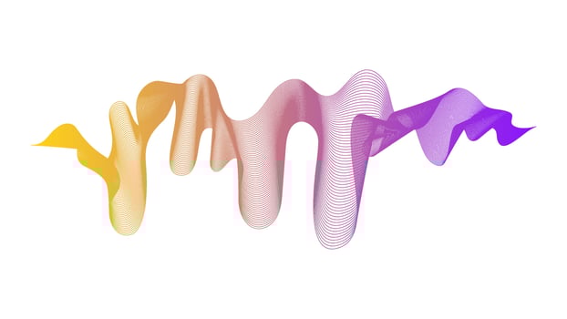 Abstract backdrop with colorful wave gradient lines vector