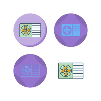 AC Window Unit Vector Icon