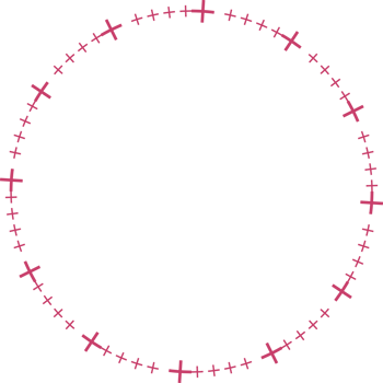 Round frames for decoration, Transparent background png