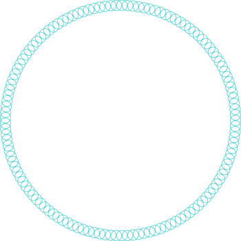Round frames for decoration, Transparent background png