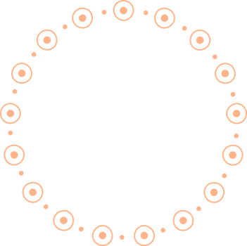 Round frames for decoration, Transparent background png