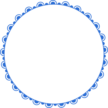 Round frames for decoration, Transparent background png