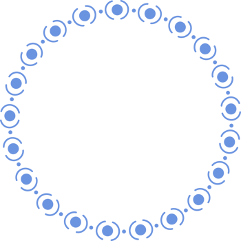 Round frames for decoration, Transparent background png