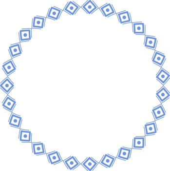 Round frames for decoration, Transparent background png
