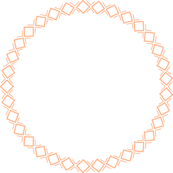 Round frames for decoration, Transparent background png