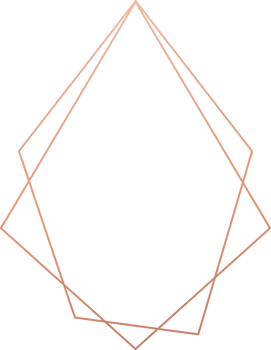 Geometric rose gold frame illustration. png