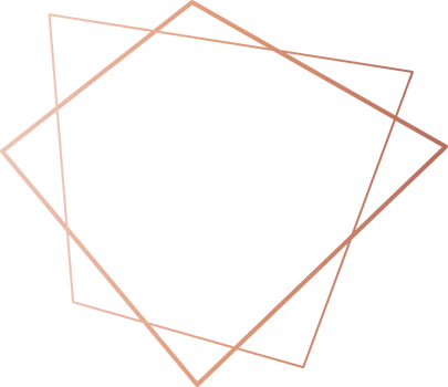 Geometric rose gold frame illustration. png