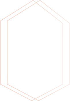 Geometric rose gold frame illustration. png