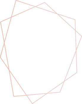 Geometric rose gold frame illustration. png
