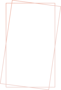 Geometric rose gold frame illustration. png