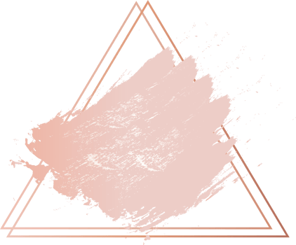 Geometric rose gold frame illustration. png