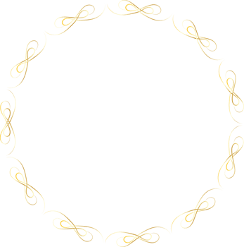 Dividers round gold frames png