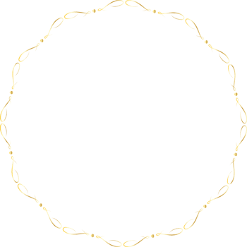 Dividers round gold frames png