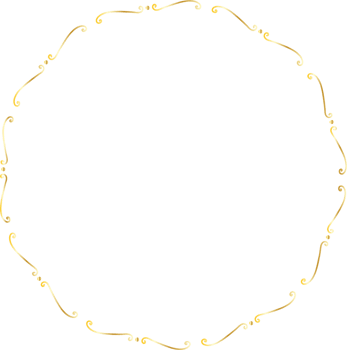 Dividers round gold frames png