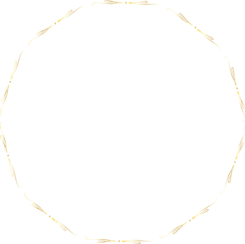Dividers round gold frames png