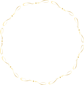 Dividers round gold frames png
