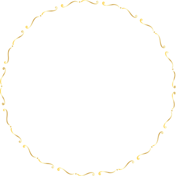 Dividers round gold frames png