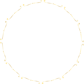 Dividers round gold frames png