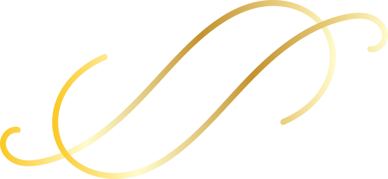 Decorative gold calligraphic elements for decoration, Handmade illustration, Transparent background png