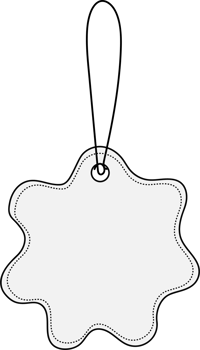 Hand drawn banner label tag illustration on transparent background. png