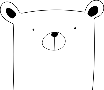 Cute bear cartoon on transparent background. png
