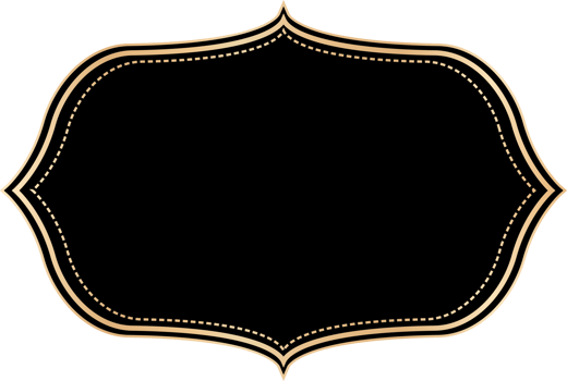 Vintage label frame on transparent background. png