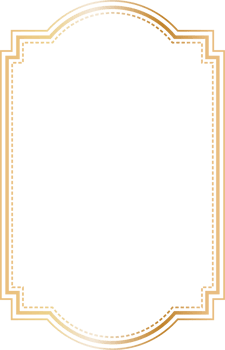 Golden vintage frame. png