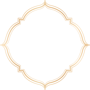Golden dividers vintage frame. png