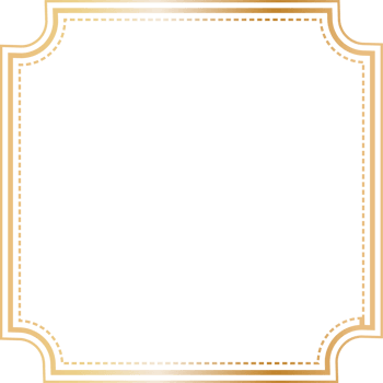 Golden dividers vintage frame. png