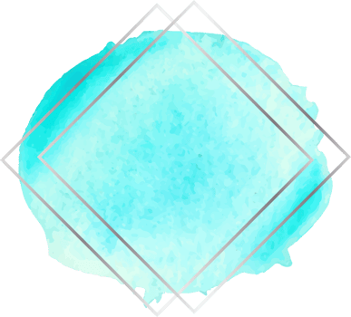 Blue watercolor round shape. png
