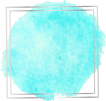 Blue watercolor round shape. png