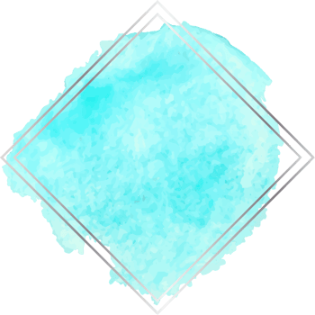 Blue watercolor round shape. png