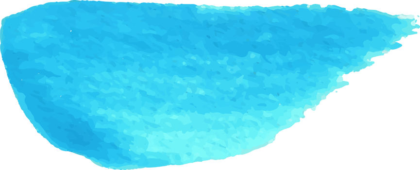 Blue watercolor brush stroke. png
