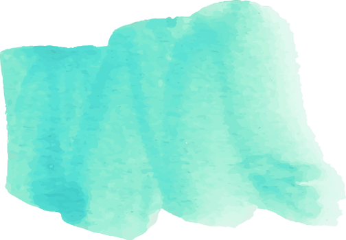 Green mint watercolor brush stroke. png