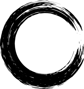 Round brush text box and grunge blotches. png