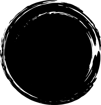 Round brush text box and grunge blotches. png
