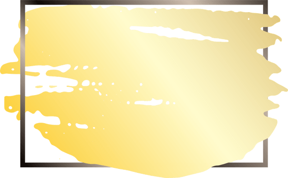 Gold brush strokes frame. png