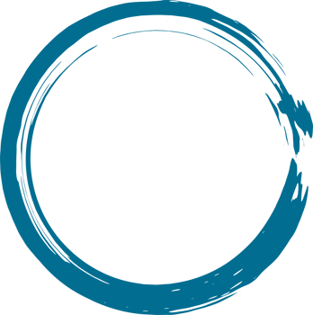 Brush grunge round shape on transparent background. png