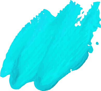 Blue hand paint brush stroke. png