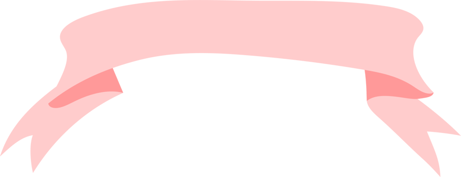 Ribbon banner on transparent background. png