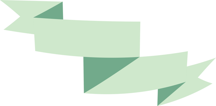 Ribbon banner on transparent background. png