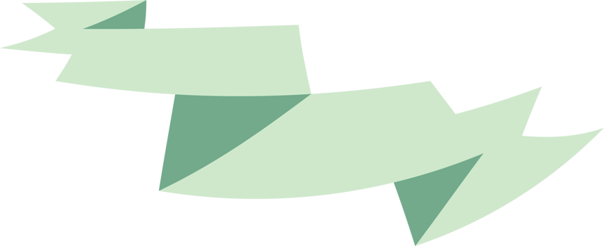 Ribbon banner on transparent background. png