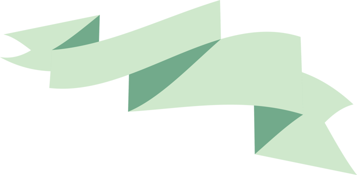 Ribbon banner on transparent background. png