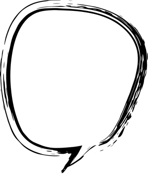 Bubble for speech design. Transparent background. png