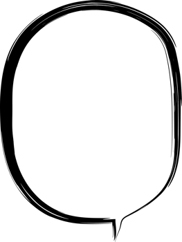 Bubble for speech design. Transparent background. png