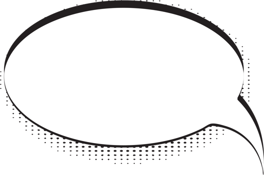 Bubbles for speech design, Transparent background. png