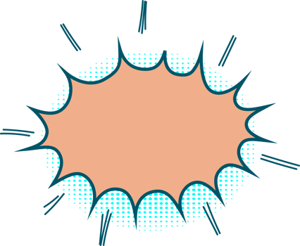 Bubbles for speech design, Transparent background. png