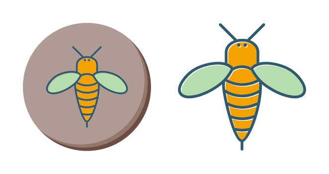Honey Bee Vector Icon