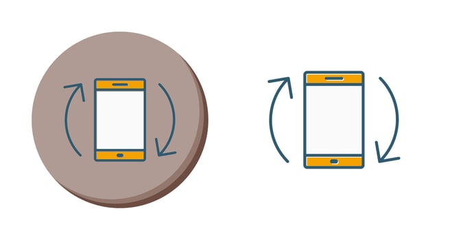 Auto rotation Vector Icon